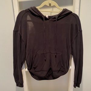 Black Free People Athletic Sweatshirt